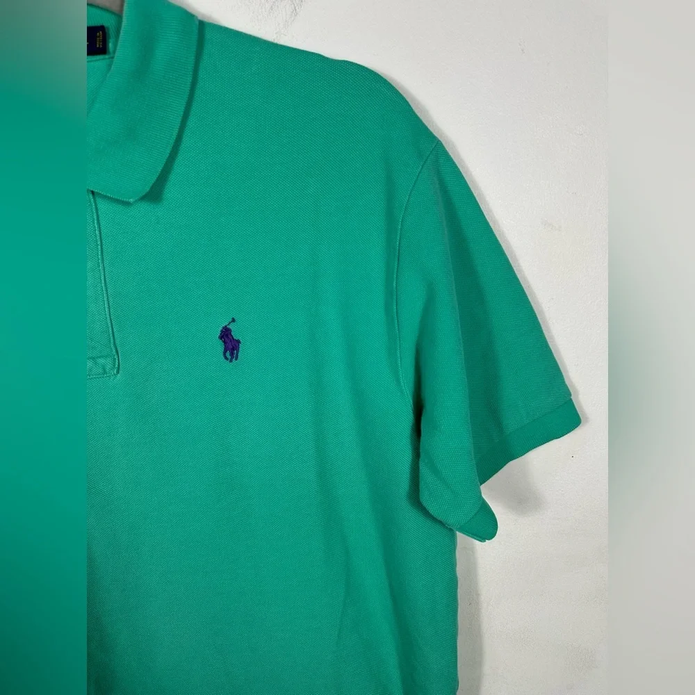 Polo‎ Ralph Lauren Polo Shirt Men’s Large Green Short Sleeve Classic Fit Logo